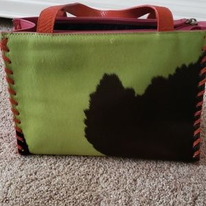 Odd purse with fur sides